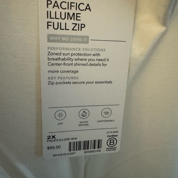 NWT Athleta full-zip top - Picture 3 of 4